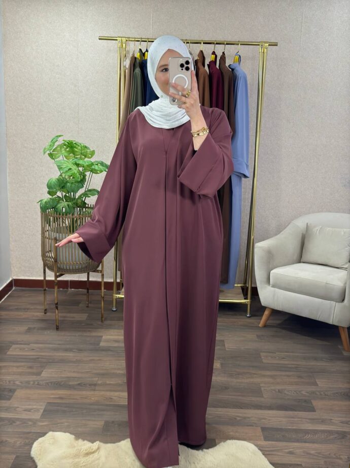 ⁦Abaya simple manches revers⁩ - الصورة ⁦11⁩