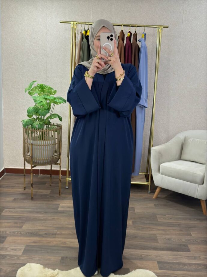⁦Abaya simple manches revers⁩ - الصورة ⁦12⁩