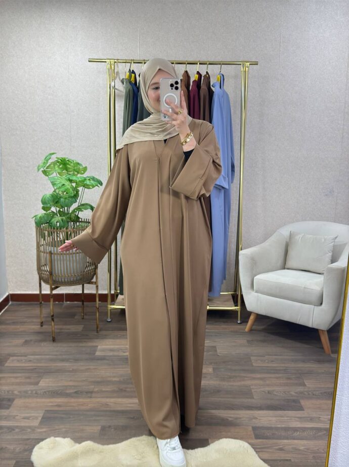 ⁦Abaya simple manches revers⁩ - الصورة ⁦13⁩