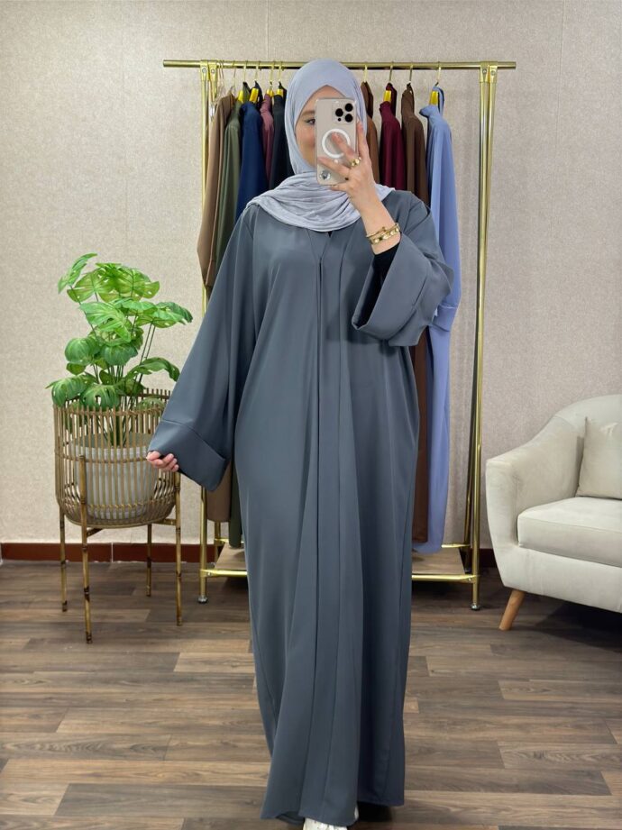 ⁦Abaya simple manches revers⁩ - الصورة ⁦9⁩